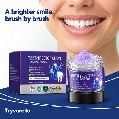 Purple teeth whitening powder