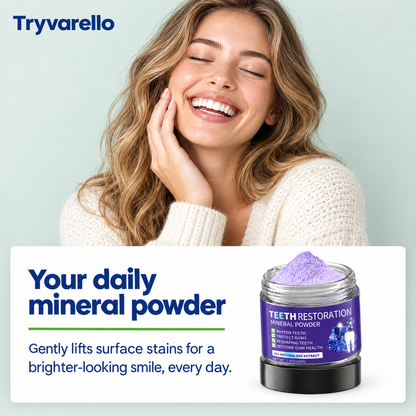 Purple teeth whitening powder
